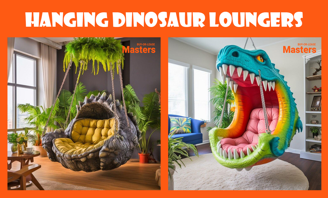 Let’s Swing Your Kids into the Jurassic Age with Hanging Dinosaur Loungers!